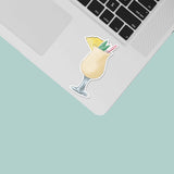 Pina Colada Sticker - Mini Rum Drink Decal