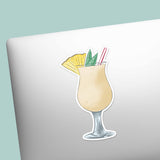 Pina Colada Sticker - Mini Rum Drink Decal