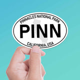Pinnacles National Park White Oval Bumper Sticker
