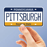 Pittsburgh Pennsylvania License Plate Sticker