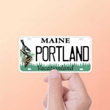 Portland Maine License Plate Decal 