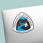 Potomac Heritage Trail Northern Virginia Sticker on Laptop