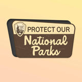 Protect Our National Parks Fridge Magnet - Flexible Nature Car Magnet