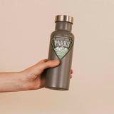 Protect Our Parks Sticker on Water Bottle