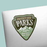 Protect Our Parks Sticker on Laptop