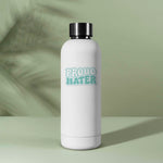Cute Proud Hater Decal on Water Bottle