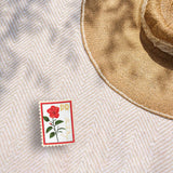 Puerto Rico National Flower Flor de Maga Sticker - PR Vintage Stamp Decal