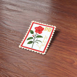 Puerto Rico National Flower Flor de Maga Sticker - PR Vintage Stamp Decal