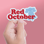 Red October Philadelphia Sticker Small