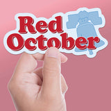 Red October Philadelphia Sticker Large
