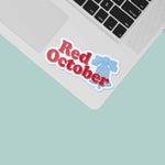 Red October Philly Decal on Laptop