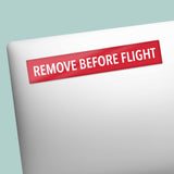 Remove Before Flight Sticker - Classic Aircraft Tag Decal