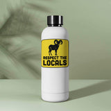Respect the Locals Bighorn Sheep Sticker - Funny PNW Nature Decal