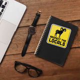Respect the Locals Bighorn Sheep Sticker - Funny PNW Nature Decal