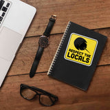 Respect the Locals Horseshoe Crab Sticker - Funny Beach Decal