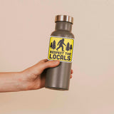 Respect the Locals Bigfoot Sticker - PNW Sasquatch Decal