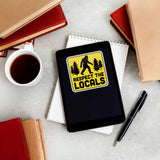 Respect the Locals Bigfoot Sticker - PNW Sasquatch Decal