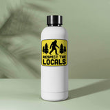 Respect the Locals Bigfoot Sticker - PNW Sasquatch Decal