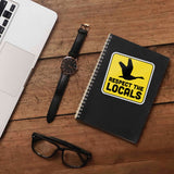 Respect the Locals Canada Goose Sticker - Funny Bird Quote Decal