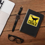 Respect the Locals Whale Sticker - Funny Beach Decal