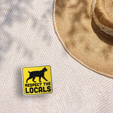 Respect the Locals Lynx Sticker - Funny Bobcat Nature Decal