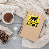 Respect the Locals Lynx Sticker - Funny Bobcat Nature Decal