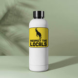 Respect the Locals Mountain Goat Sticker - Funny PNW Nature Decal