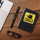 Respect the Locals Pelican Sticker - Funny Beach Bird Decal