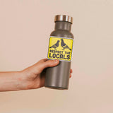 Respect the Locals Pigeon Sticker - Funny Bird Quote Decal