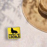 Respect the Locals Sea Lion Sticker - Funny Beach Decal