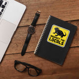 Respect the Locals Texas Horned Lizard Sticker - Funny TX Decal