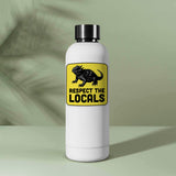 Respect the Locals Texas Horned Lizard Sticker - Funny TX Decal
