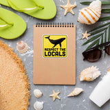 Respect the Locals Whale Sticker - Funny Beach Decal