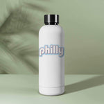 Cute Retro Philly Sticker on Water Bottle