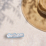 Retro Durham North Carolina Sticker - Cool NC Decal