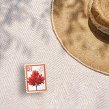 Rhode Island State Tree Red Maple Sticker - RI Vintage Stamp Decal