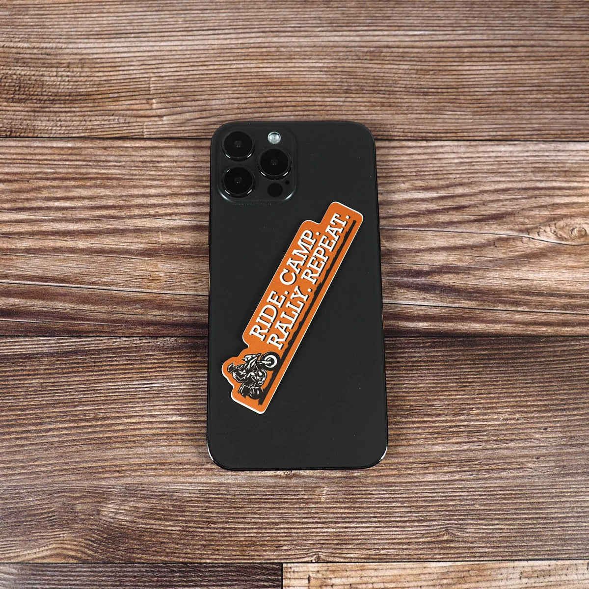 Ride. Camp. Rally. Repeat. Motorcycle Sticker - Off Road Moto Pannier ...