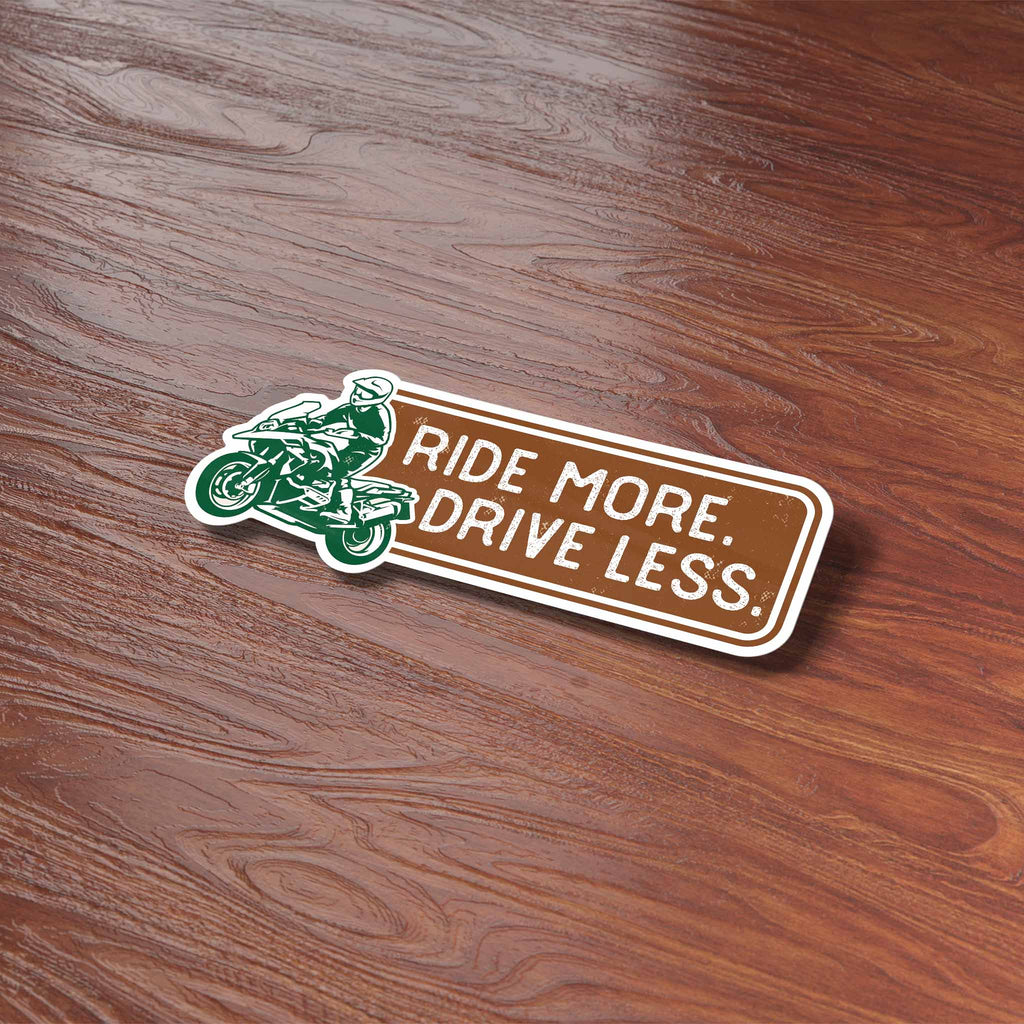 Ride More, Drive Less ADV Motorcycle Sticker – Sentinel Supply