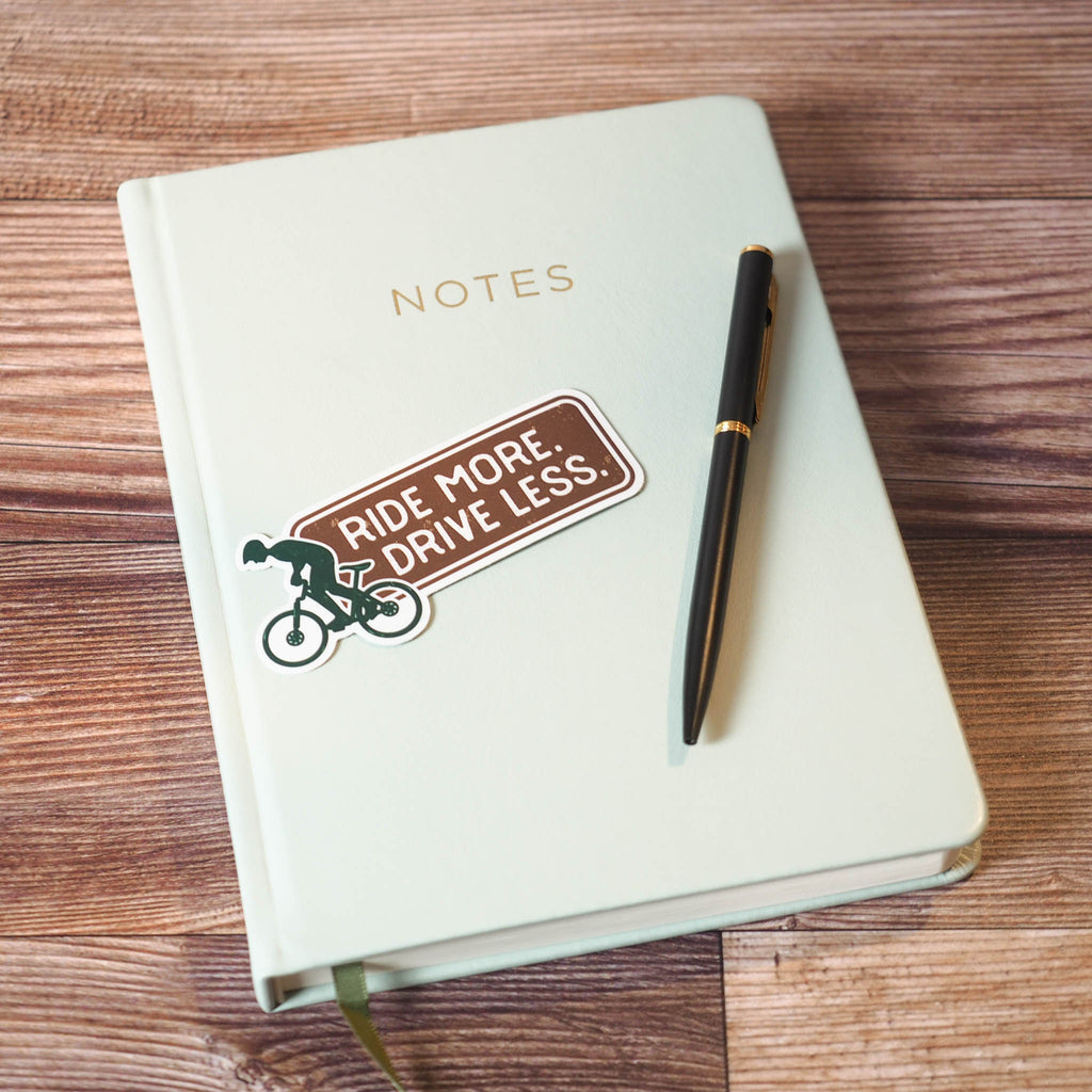 Ride More, Drive Less Mountain Bike Sticker – Sentinel Supply