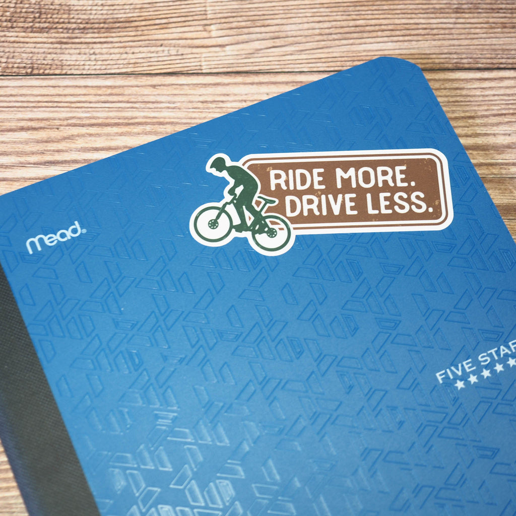 Ride More, Drive Less Mountain Bike Sticker – Sentinel Supply