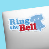 Large Ring the Bell Philadelphia Sticker on laptop