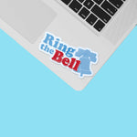 Small Ring the Bell Philadelphia Sticker on laptop