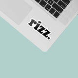 Rizz Sticker - Funny Quote Decal for Water Bottle