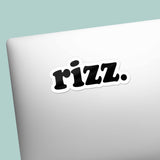 Rizz Sticker - Funny Quote Decal for Water Bottle