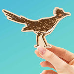 Roadrunner Sticker on Blue Background