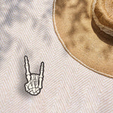 Rock On Skeleton Hand Sticker