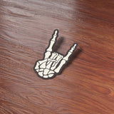 Rock On Skeleton Hand Sticker