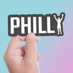 Philly Rocky Sticker - Cool Philadelphia Bumper Stickers for Car