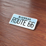 Route 66 State License Plate Bumper Stickers - Choose Your State Decal
