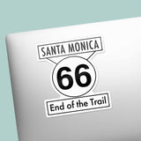 Santa Monica End of Route 66 Sticker - Southern California Decal